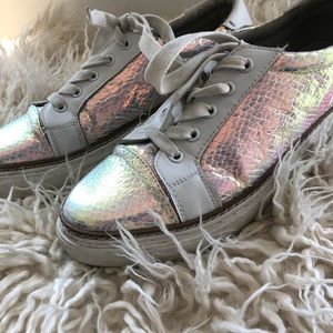 Holographic sneakers